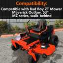 Throttle Cable Compatible with Bad Boy Mowers ZT Throttle-53 ZT Mower Maverick Outlaw, 055802000, 53" Throttle Control Cables,Replaces OEM 055-8020-00 055802000 290-100