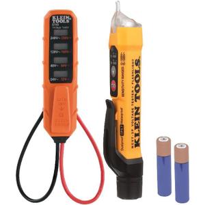 Klein Tools NCVT3PKIT Electrical Test Kit, Dual-Range Non-Contact Voltage Tester with Flashlight, AC/DC Voltage Tester