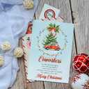 10 x Christmas Card for Coworkers, Coworker Colleague Merry Christmas Greeting Card with Envelope and Seal, Xmas Gift for Colleague, Friends, Work Friend