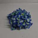 24 Counts Hawaiian Leis Necklace Tropical Flower Lei Floral Luau Party Decorations Hawaiian Flower Luau Necklaces Hula Dance Garland Headbands for Beach Birthday Wedding Party (Blue)