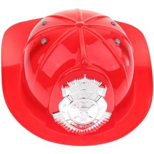 Firefighter Hat Helmet Fireman Party Dress Up Hat Kids Pretend Chief Hat Halloween Party Role Play Toy Red
