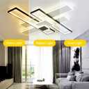 Large Geometric LED Flush Mount Ceiling Light
Modern Dimmable Ceiling Fixture with Remote Controller, Ideal for Living Room