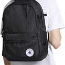 Converse Unisex Adult Chuck Patch Backpack (Black)