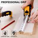Mr. Pen- Retractable Tape Measure 25 ft, Yellow, Easy Read, Steel Retractable Measuring Tape with Fractions, Ideal for Construction & DIY Projects