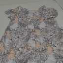 GINKANA Maternity Labor Delivery Hospital Gown Breastfeeding Nursing Nightgown Nursing Nightdress (Small, White Gray With Flower, Large)