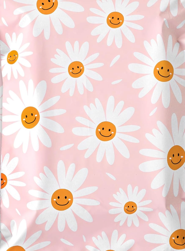 Burbuja Pink Daisy Flower Table Runner 108 inches Long for Dining Table Decor, Heat Resistant Table Runner for Home Farmhouse Party Holidays