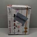 Homemate Heated Electric Blanket Queen Size - 84"x90" Heating Bed Blanket Throw with 10 Heating Levels 8 Hours Auto Off Fast Heating Over-Heat Protection Ultra Soft Flannel ETL Certified, Grey