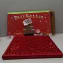 XmasExp Christmas Tree Collar, 33.5 inch Sequin Tree Skirt Stand Base Cover for Home Decor, Large Size 6 Piece, Red