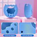 2 x ANKHOH Case for Tamagotchi Paradise, Soft Silicone Protective Cover & Skin with Detachable Lanyard for Virtual Electronic Pet , Anti-Scratch Holder for Travel and Everyday Carry, Blue