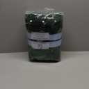 Superior 6-Piece Cotton Towel Set, Geometric Design, Dobby Border, Plush Quick Dry Towels, Decorative Bathroom, Spa, Includes 2 Bath, 2 Hand, 2 Face Towels/Washcloth, Larissa Collection, Forest Green