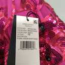 Adrianna Papell Women's Sequin Leaf Sheath Pink Mini Dress, Size 16