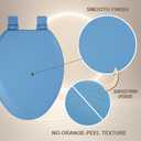 Toilet Seat, Slow Close, Soft Touch, Ultra-Smooth Matte Finish (No Orange-Peel Texture), Premium Moulded Wood, Quick Release, PIKLiDS (Royal Blue, Elongated)