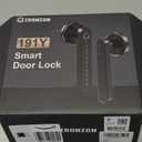 IRONZON Fingerprint Door Lock Smart Door Lock with Keypad Keyless Entry Door Lock with Handle for Home Hotel Office Apartment Bedroom (BlackAPP)