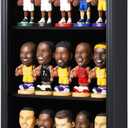 Bobblehead Display Case Action Figure Display Case Bobble Head Shadow Box Wall Cabinet for 15 Figurines Display with Lockable Anti Fade Uv Protection for Bobble Heads, Action Toy Figures, Black