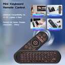 iPazzPort Air Mouse & Bluetooth Universal Remote, Backlit 2.4G USB Remote Control, for PC, Android, Smart TV, HTPC, Raspberry Pi 5