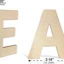 182 Pieces 2-1/2 Inch (2.5") Wooden Letters Craft Wood Letter Unfinished Alphabets with Extras Wall Decor