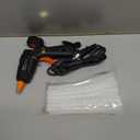 Fireproof Hot Glue Gun, Mini Glue Gun Kit with 30 Glue Sticks, 20W Glue Gun with Transparent Glue Sticks 7 * 130 mm for DIY Arts, Crafts and Quick Repairs