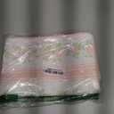 Hofdeco Premium Coastal Patio Indoor Outdoor Throw Pillow Cover Only, 20"x20" Water Repellent for Backyard, Couch, Blush Pink Print Stripe Floral