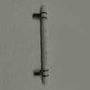Amerock Carrione 8 inch (203mm) Center-to-Center Marble White/Polished Nickel Cabinet Pull, BP36663MWPN
