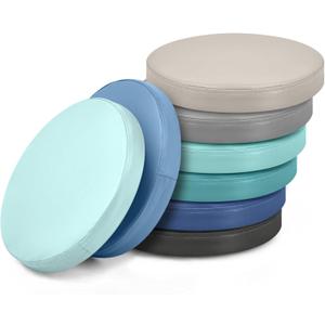 Juexica 8 Pcs Extra Thick Flexible Seating Floor Cushions Assorted Colored Floor Pillow Classroom Seat Cushions Soft Classroom Seating for Kids Learning Daycare School Chair(Blue Series) (13.8 x 13.8 x 2 Inch)