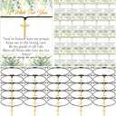 Tondiamo 50 Sets Baptism Favors for Guests 50 Pcs Adjustable Cross Baptism Bracelets with Cards Religious Bracelets Baptism Gifts for Baby Shower Birthday Party Christening Weddings Party Favors