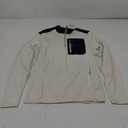 Essentials Men's Quarter-Zip Polar Fleece Jacket, Oatmeal/Navy, Color Block, XSmall 3pcs