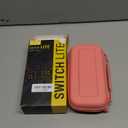 Orzly Carry Case for Nintendo Switch Lite - Portable Travel Carry Case with Storage for Switch Lite Games & Accessories (Coral)