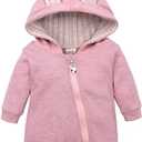 Baby Bunny Costume, Girl or Boy Easter Outfit, Unisex Toddler Rabbit Dress Up Romper, My First Easter Outfit (0-3 Months, Pink)