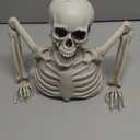 JOYIN Skeleton Halloween Decorations Indoor, Lighted Skeleton Tabletop Halloween Groundbreaker for Decorating Supplies Indoor Outdoor Home Party Fall, Outdoor Gift Table Top Party(7.5x9.8inch)