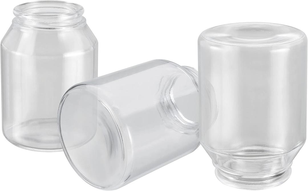 Aspen Creative 23114-3 Contemporary Clear Ceiling Fan Replacement Glass Shade, 2-5/8" Fitter, 3-5/8" Diameter x 5-1/8" Height, 3 Pack, Clear