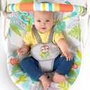 Bright Starts Portable Automatic 6-Speed Baby Swing with Removable -Toy Bar, 0-9 Months 6-20 lbs (Rainforest Vibes)