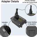 V8 Battery Adapter Replacement for Dyson V8 Battery, Convert to Dewalt 20V Battery to Dyson V8 Absolute,Animal,Fluffy, Motorhead, Handheld Series vacuums,SV10 967834-02