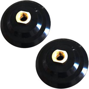 Hook and Loop Backer Pads,4 inch Hook and Loop Backing Pad for Grinder (2pcs - 4" - Arbor 5/8" 11) Hook and Loop Backer Pads,4 inch Hook and Loop Backing Pad for Grinder (2pcs - 4" - Arbor 5/8" 11)