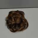 CJL HAIR Large Messy Bun Hair Piece Wavy Curly Scrunchies Synthetic Chignon Ponytail Hair Extensions Thick Updo Hairpieces for Women Dark Brown/Golden Blonde