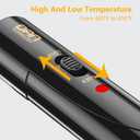 DAN Technology hot Comb Electric for Wigs,450Small hot Comb for Edges,Low and high Temperatures, Hair straightening Comb for Black Hair,Portable & Dual Voltage for Travel & Home
