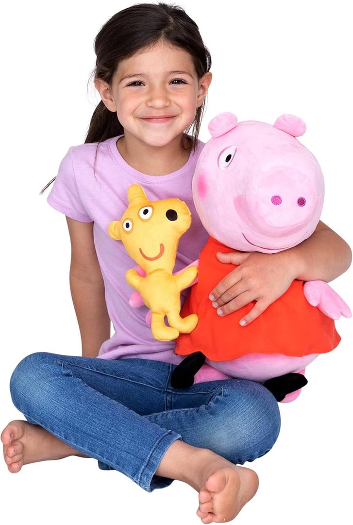 Peppa Pig Kids Bedding Super Soft Plush Cuddle Pillow Buddy, One Size, By Franco (Standard)