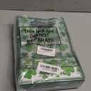Capoda 24 Pack St Patrick's Day Shamrock Gift Bags with Handles Clover Party Favor Bag Reusable Plastic St Patricks Goodie Bags, 10x7x3 Inch Lucky Clover Treat Bag for Holiday Party Supplies