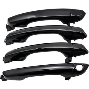 Lcyolada Set of 4 Exterior Door Handles for Hyundai Elantra 2017 2018 2019 2020, Replaces 82651-F0010- w/o Smart Entry System (Front & Rear Side)