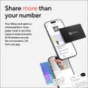Blinq NFC Phone Sticker - Digital Business Card - Instant Share via Tap - Compatible with iPhone & Android (Black)