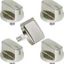 5 Pack AEZ73293801 Burner Control Knob Assembly Replacement, Compatible with lg Range/Stove Gas Cooktop, Burner Knob Replace Part EBZ60710601, 2025031, AH3639420, EA3639420, AP5594929, PS3639420
