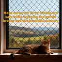 10x13ft Cat Netting Balcony, Steel Wire Reinforced Balcony Screen for Pets - Heavy Duty Cat Balcony Protection Net, Anti-Fall Safety Mesh for Windows, Patio, Stairs & Apartment Balcony