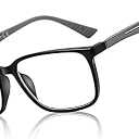 BLUEMOKY Blue Light Reading Glasses for Men，Sport Square Frame Readers, Anti Glare Computer Glasses, +1.0