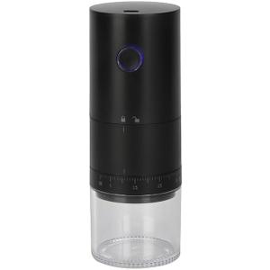 Portable Electric Burr Coffee Grinder with 38 Adjustable Grind Settings - USB Rechargeable Ceramic Core Conical Burr, Coffee Bean Grinder for Espresso, French Press, Travel, Camping, Home & Office Use (Black)