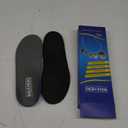 Plantar Fasciitis Feet Insoles Arch Supports Orthotics Inserts Relieve Flat Feet, High Arch (Mens 7-7 1/2 | Womens 9-9 1/2) (Gray)
