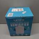 Livatro Stainless Steel Humidifier, 3L Warm Mist Humidifier, Easy Clean with Warm Steam Humidifier, Healthy Air Mist Humidifiers for Bedroom Living Room, with Sleep Mode and Autooff Setting