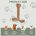 Dog Chew Toy for Aggressive Chewers T-Shaped Tough Dog Bone Toys for Small Medium Large Breed to Keep Them Busy (Medium/Large-Under 60LBS, Milk Flavored)