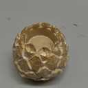 Boston International Tealight Candle Holder Tabletop Shelf Mantel Decorations for Home, 3.25", Gold Pinecone