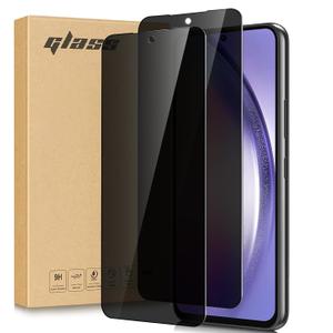 [2 Pack] for Samsung Galaxy A54 5G Privacy Screen Protector Tempered Glass, Anti Spy Black Protect Film Shield for Galaxy A54 6.4 inch, S23 FE, Anti Scratch, Case Friendly, Bubble Free, Easy