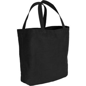 Rothco Canvas Camo And Solid Tote Bag - Casual Tote Reusable Grocery Bag for Work and More (Black)
