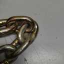 3/8'' Chain G80 Trailer Tow Chain 10ft, 7,100 lb WLL, 4 Clevis Grab Hooks, Yellow Zinc Chromate, Logging Chain for Towing & Trailer Tie-Down